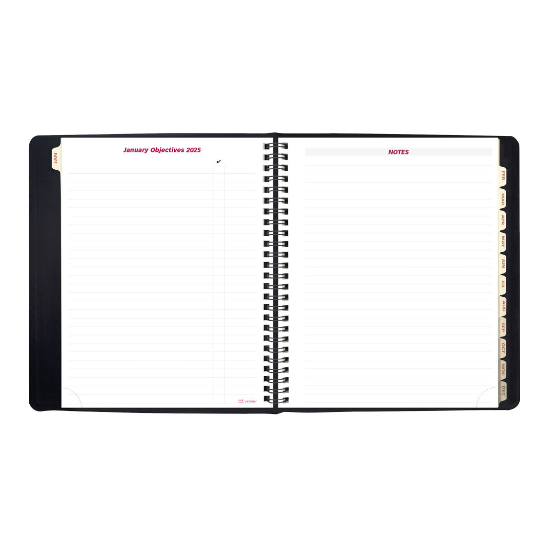 Brownline Essential Weekly Planner 2026, English, Black CB850.BLK-26