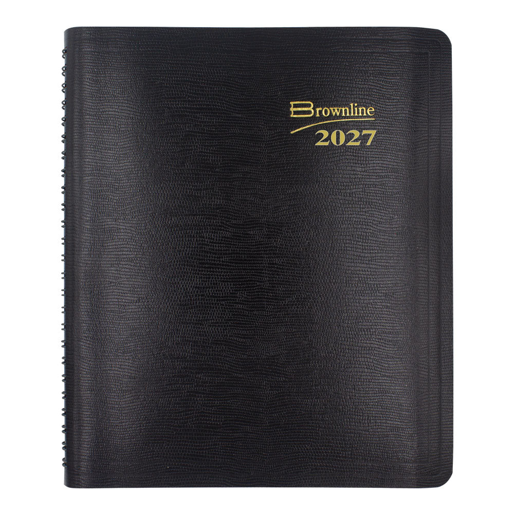 Essential Weekly/Monthly Planner, 2027, English, Black CB850.BLK-27 Brownline Canada
