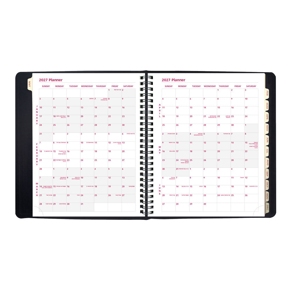 Essential Weekly/Monthly Planner, 2027, English, Black CB850.BLK-27 Brownline Canada