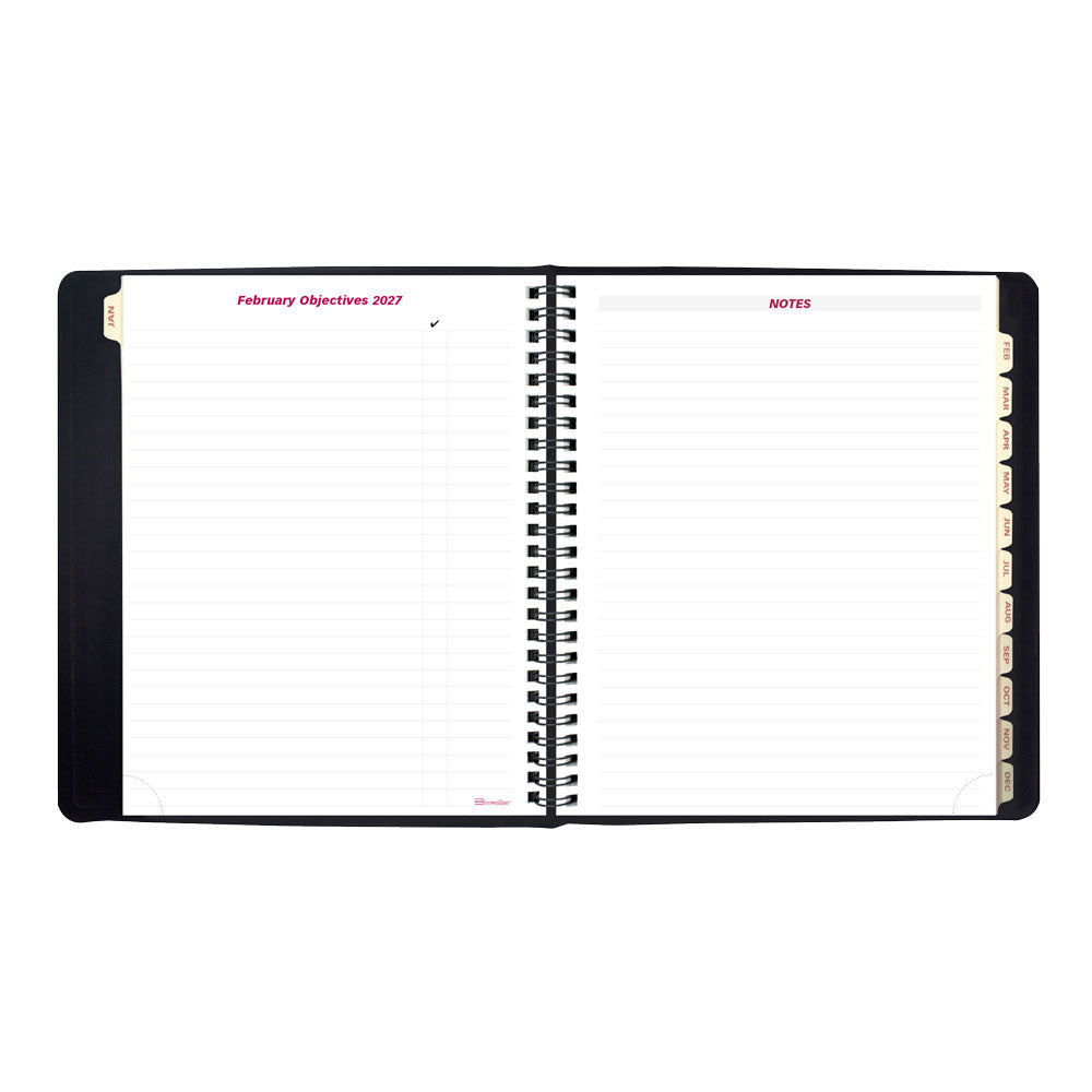 Essential Weekly/Monthly Planner, 2027, English, Black CB850.BLK-27 Brownline Canada
