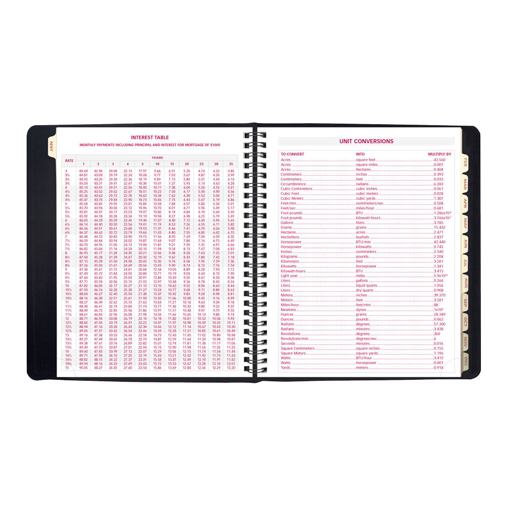 Essential Weekly/Monthly Planner, 2027, English, Black CB850.BLK-27 Brownline Canada