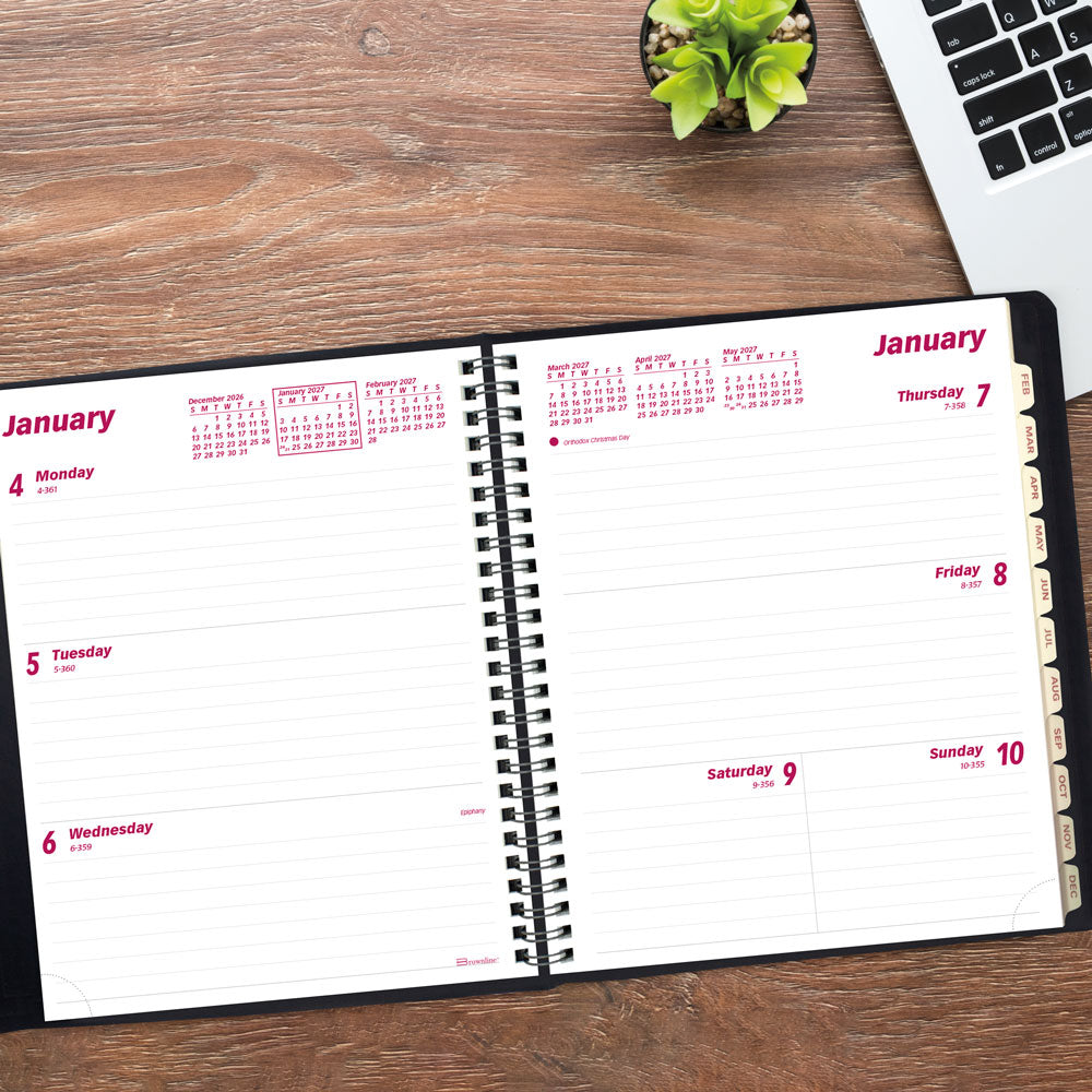 Essential Weekly/Monthly Planner, 2027, English, Black CB850.BLK-27 Brownline Canada