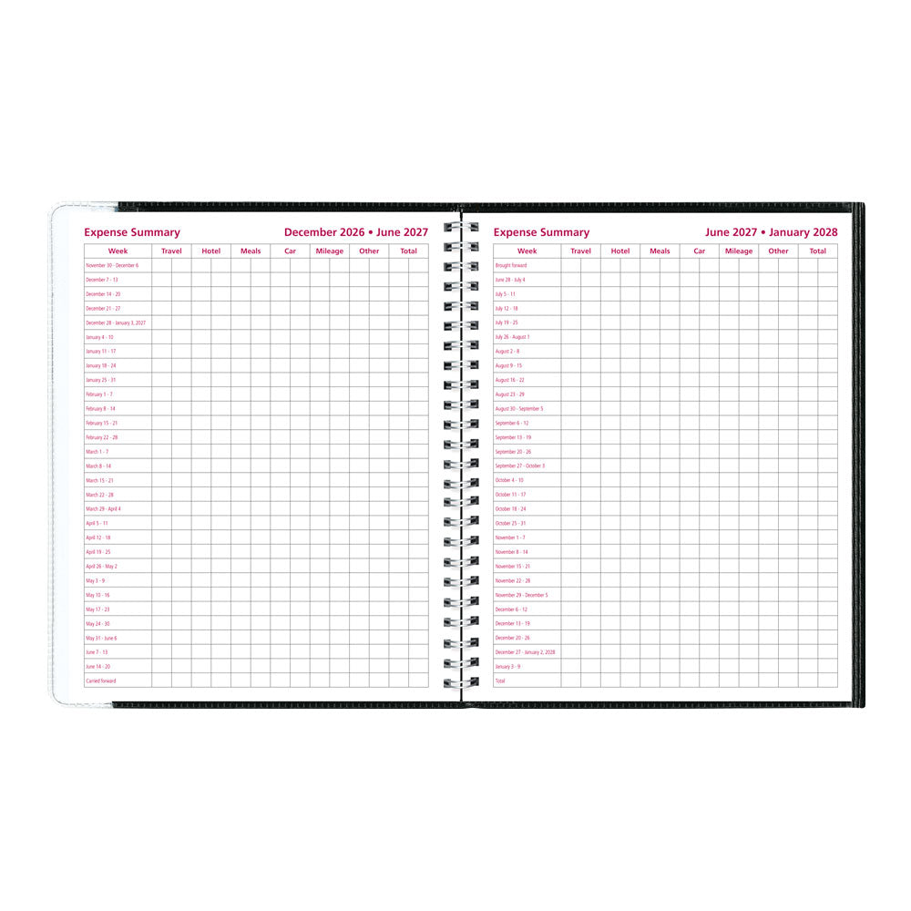 Pre-Vu Weekly Appointment Book, 2027, English, Black CB920.BLK-27 Brownline Canada