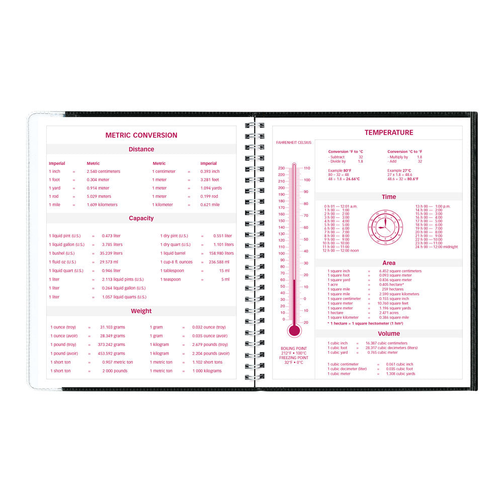 Pre-Vu Weekly Appointment Book, 2027, English, Black CB920.BLK-27 Brownline Canada