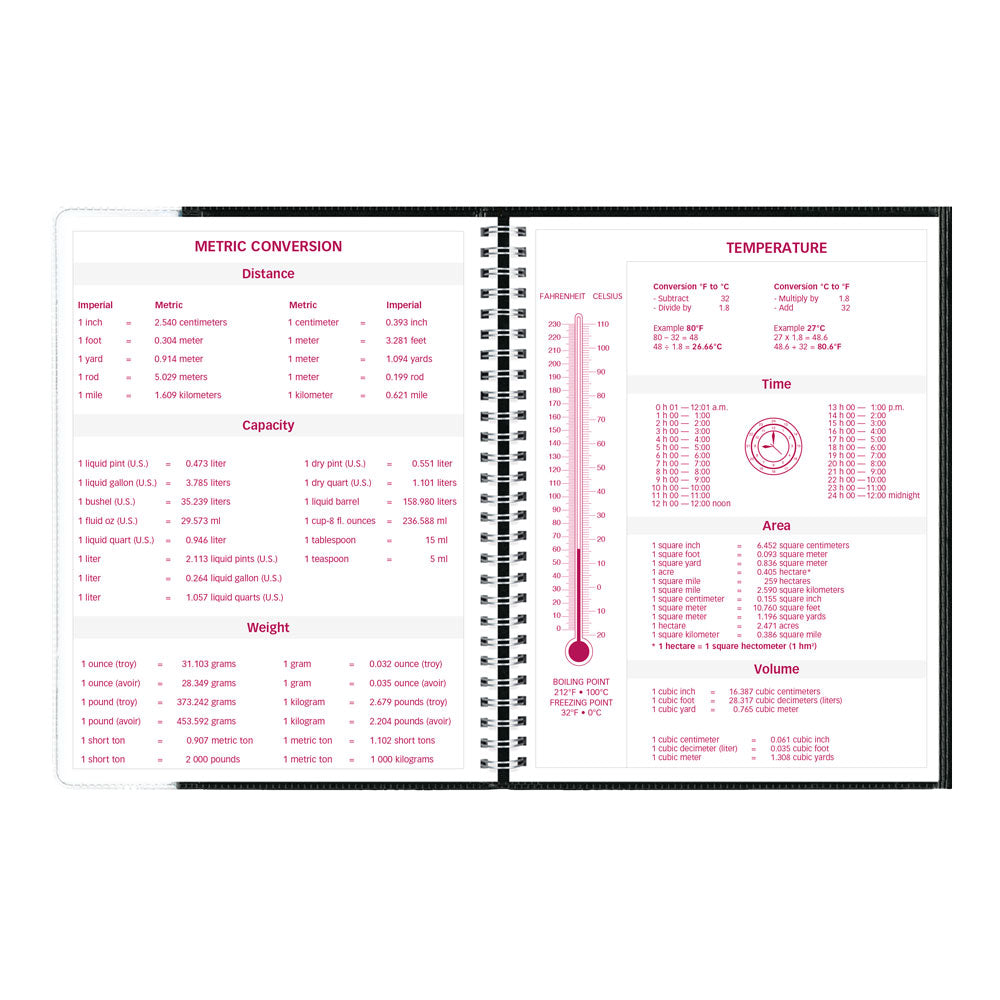 Pre-Vu Weekly Appointment Book, 2027, English, Black CB925.BLK-27 Brownline Canada
