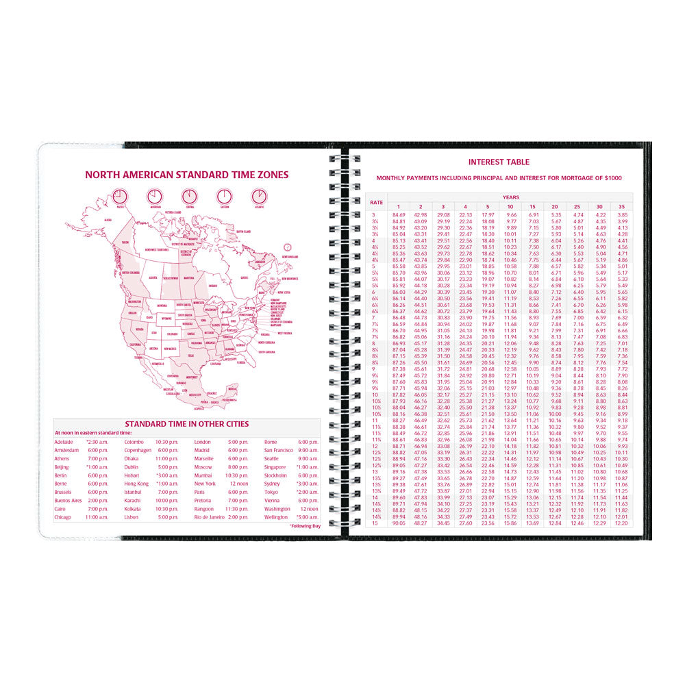 Pre-Vu Weekly Appointment Book, 2027, English, Black CB925.BLK-27 Brownline Canada