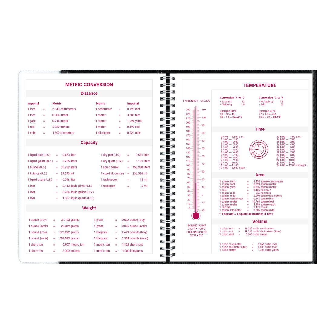 Brownline Pre-Vu Weekly Planner 2026, Bilingual, Tri-Fold Cover, Black CB925B.BLK-26