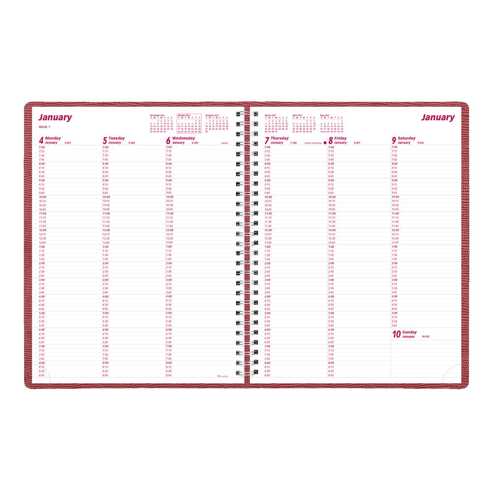 Essential Appointment Book, 2027, English Red CB950.RED-27 Brownline Canada