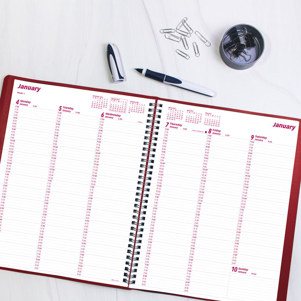 Essential Appointment Book, 2027, English Red CB950.RED-27 Brownline Canada