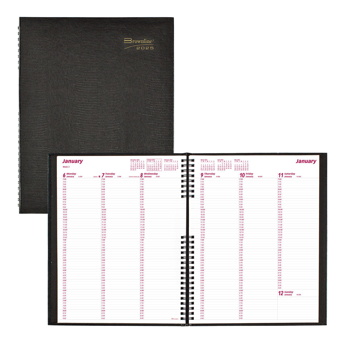 CoilPro Weekly Appointment Book 2025, English, CB950C.BLK#colour_black