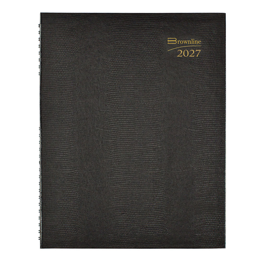 CoilPro™ Weekly Appointment Book, 2027, English Black CB950C.BLK-27 Brownline Canada