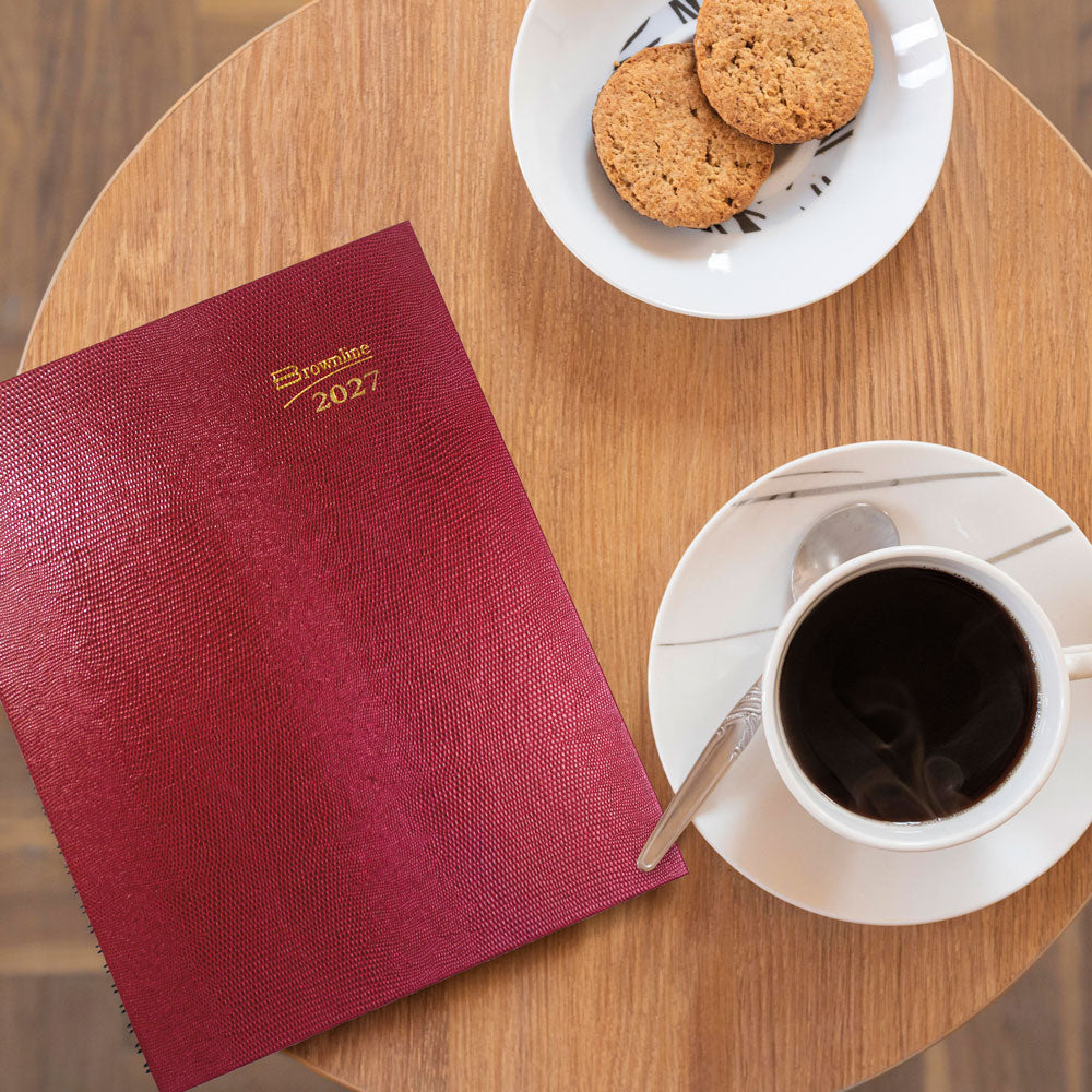 CoilPro™ Weekly Appointment Book, 2027, English Bright Red CB950C.RED-27 Brownline Canada