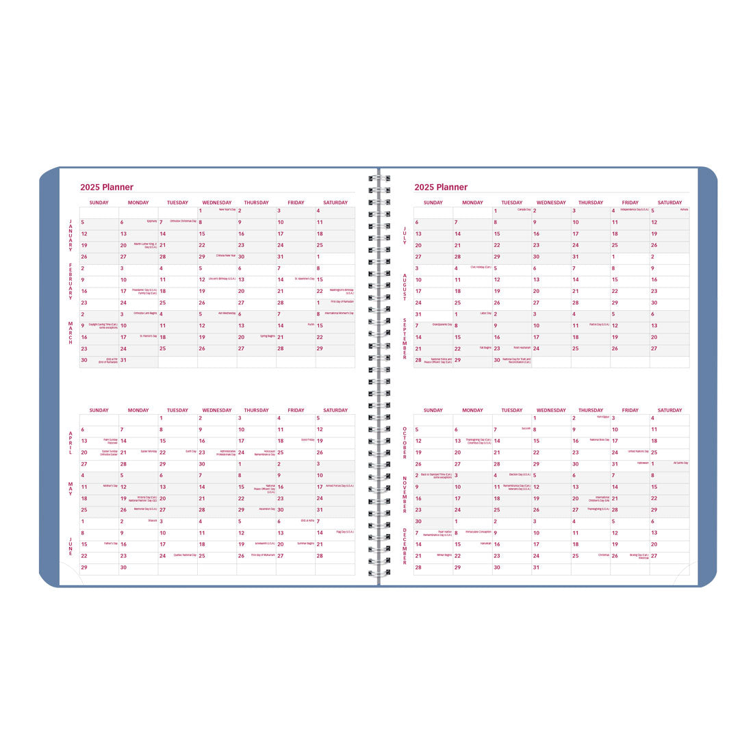 Mountain Weekly Appointment Book 2025, English, CB950G.03#colour_mountain-green