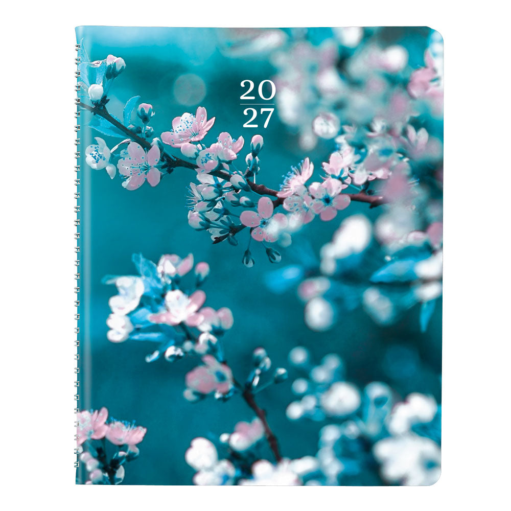Nature Weekly Appointment Book, 2027, English Cherry Blossoms CB950G.03-27 Brownline Canada