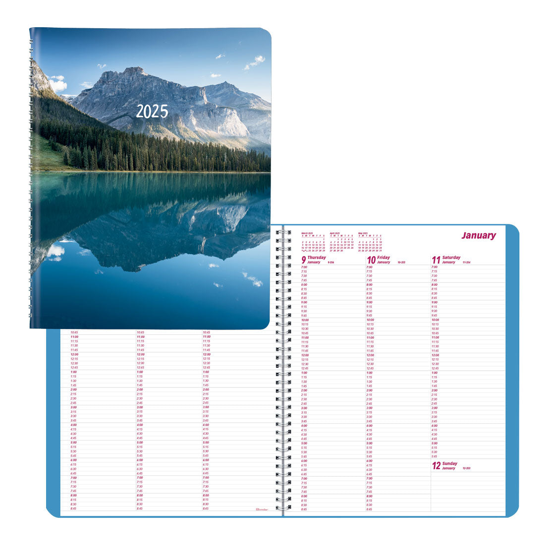 Mountain Weekly Appointment Book 2025, English, CB950G.04#colour_mountain-blue
