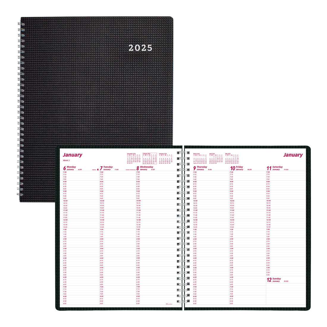 DuraFlex Weekly Appointment Book 2025, English, CB950V.BLK#colour_black