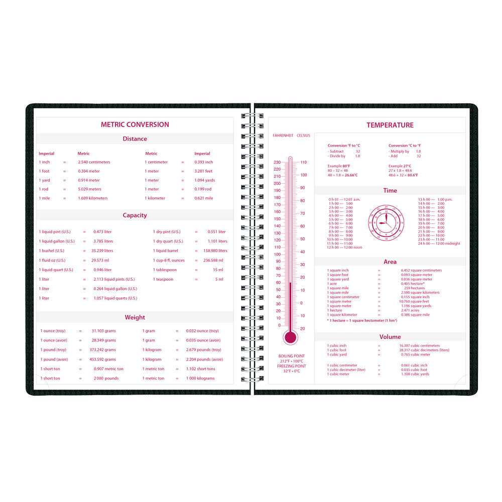 DuraFlex Weekly Appointment Book, 2027, English Black CB950V.BLK-27 Brownline Canada