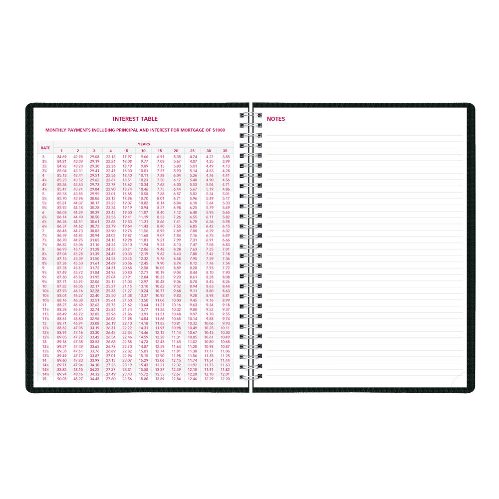 DuraFlex Weekly Appointment Book, 2027, English Black CB950V.BLK-27 Brownline Canada