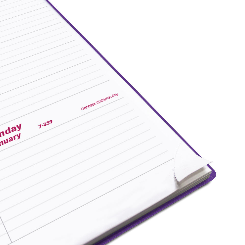 DuraFlex Weekly Appointment Book, 2027, English Purple CB950V.PUR-27 Brownline Canada