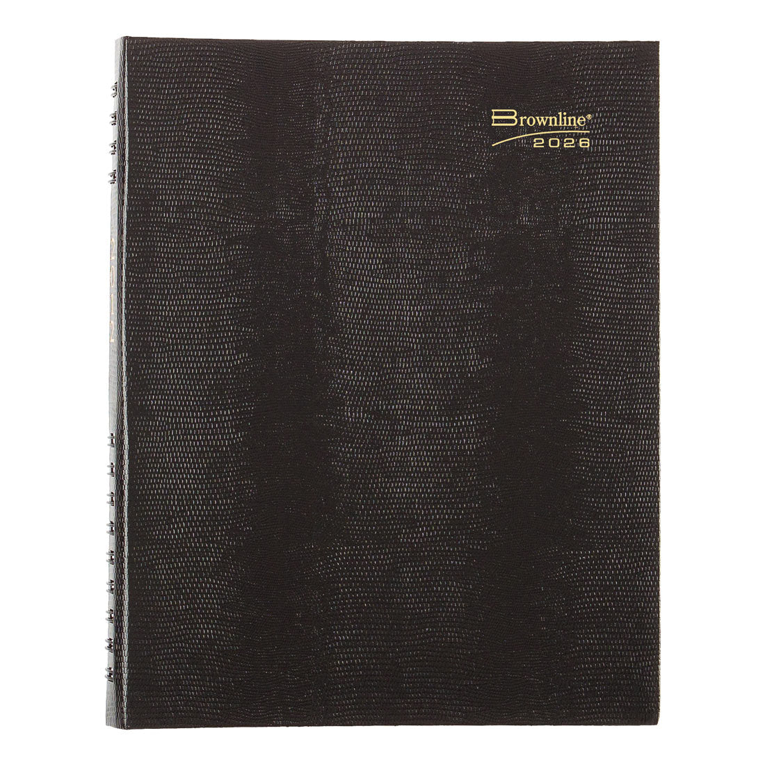 Brownline CoilPro 4-Person Daily Appointment Book 2026, English, Black CB960C.BLK-26
