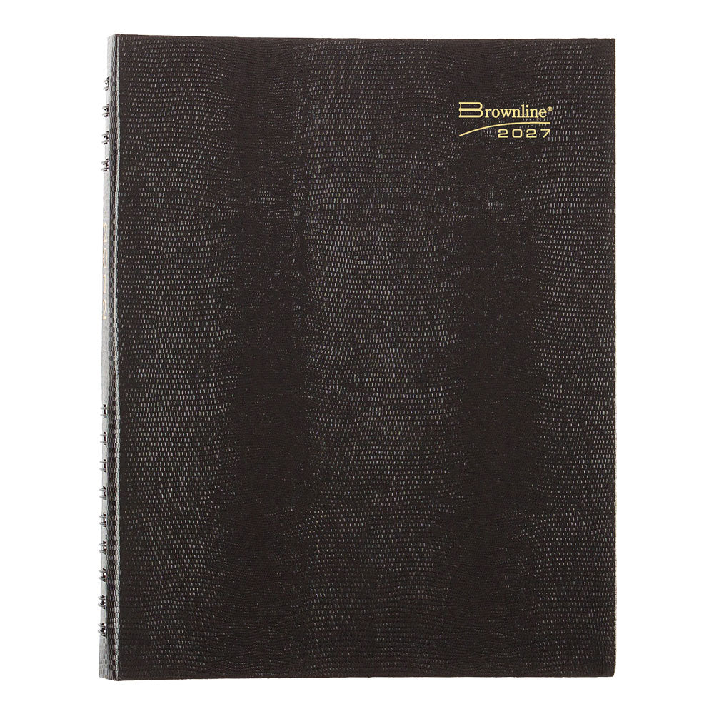CoilPro™ Daily Four-Column Appointment Book, 2027, English, Black CB960C.BLK-27 Brownline Canada