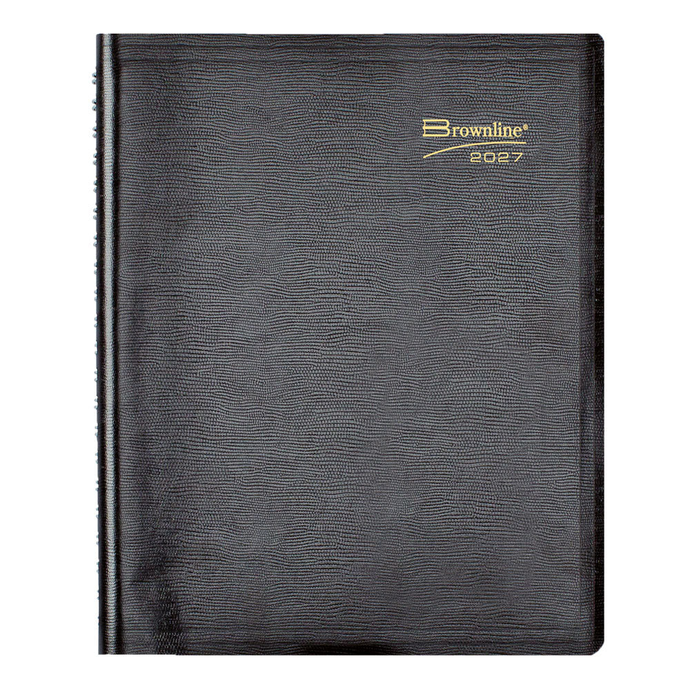 Essential Daily Appointment Book, 2027, English, Black CB965.BLK-27 Brownline Canada