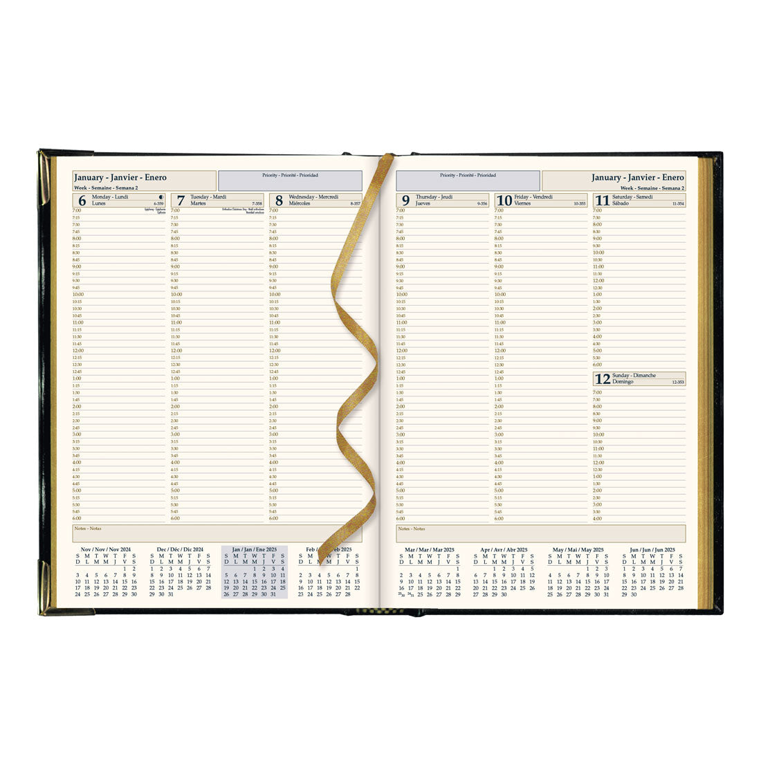 Executive Weekly Planner 2025, Assorted colours, CBE512.ASX