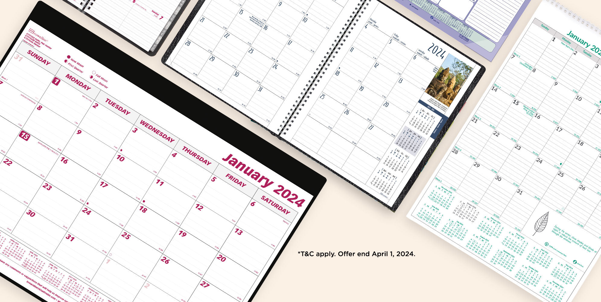 Save and Extra 30% Off Planners and Calendars on Brownline