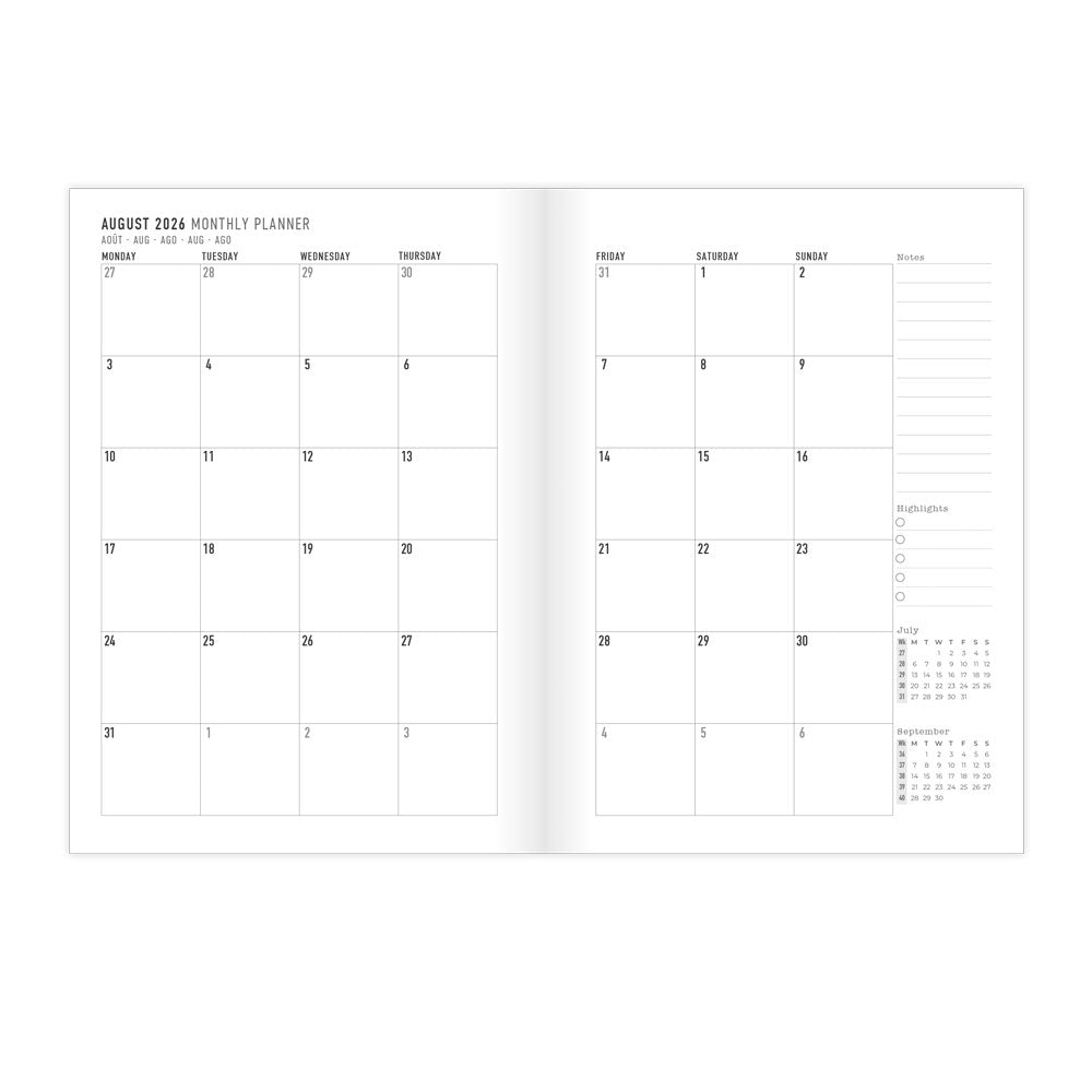 Letts A5 Planners Timeless Layout #colour_daisies-blue