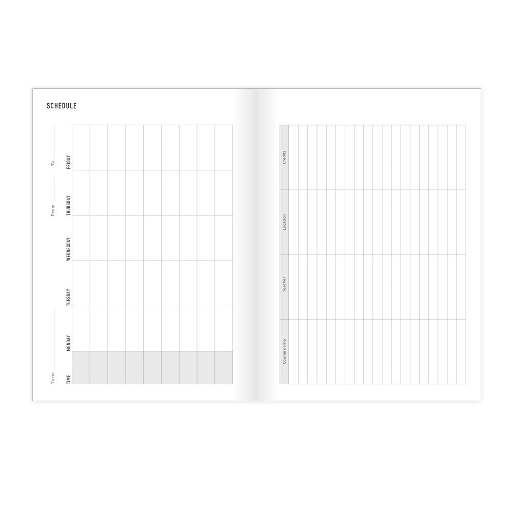 Letts A5 Planners Timeless Layout #colour_black
