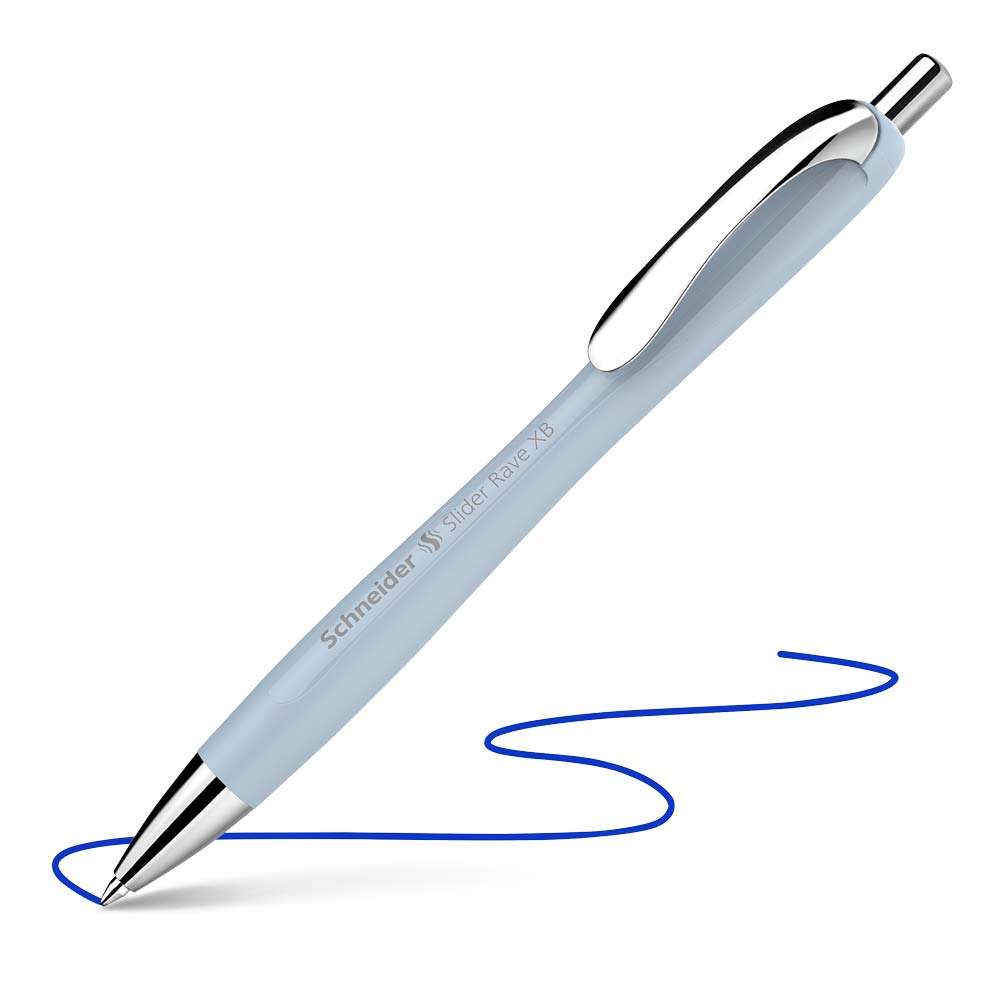 Rave Ballpoint Pen XB, Trend Edition, Box of 5 units#colour_arctic-blue