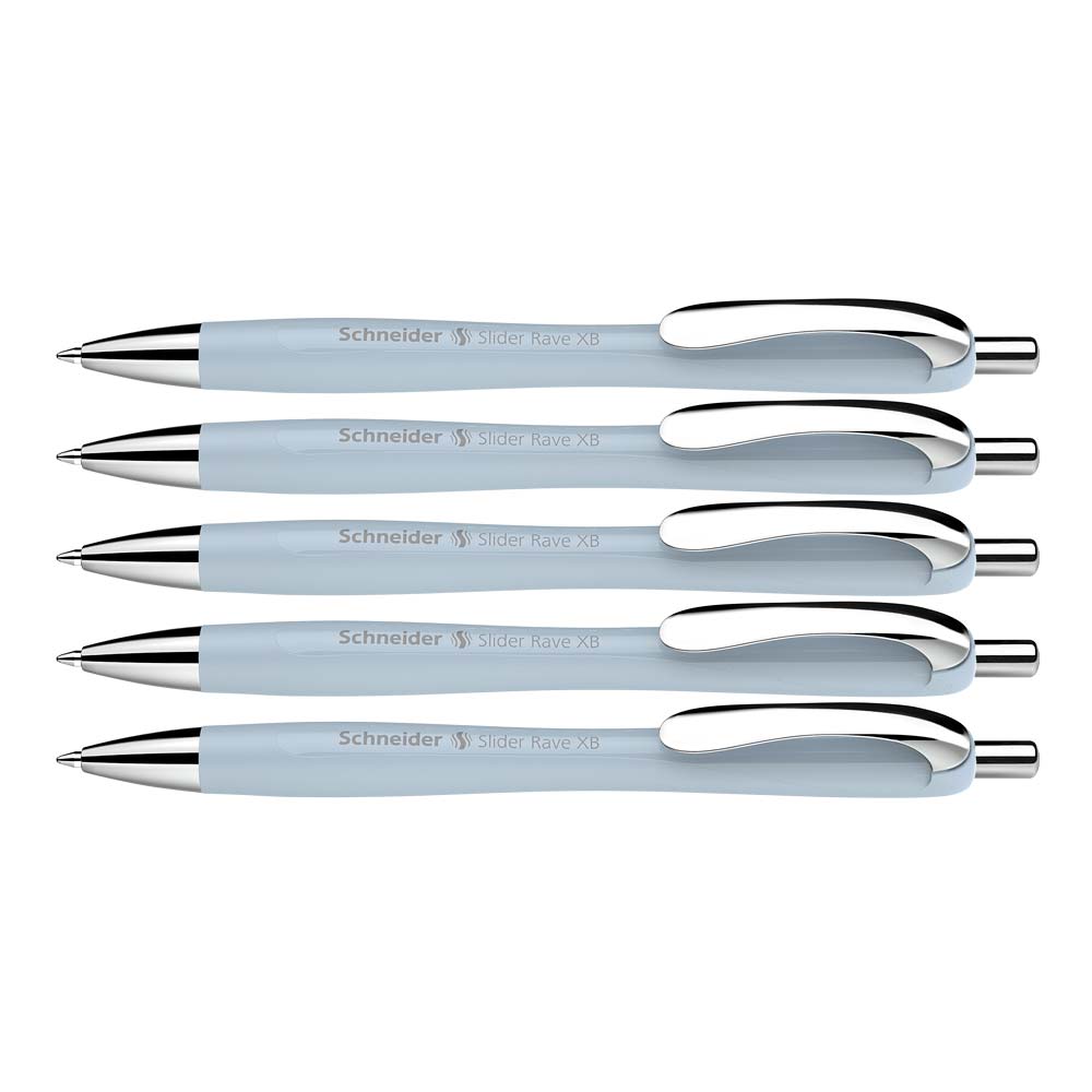 Rave Ballpoint Pen XB, Trend Edition, Box of 5 units#colour_arctic-blue