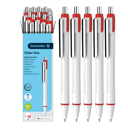 Xite Ballpoint Pen XB, Box of 10#ink-colour_red