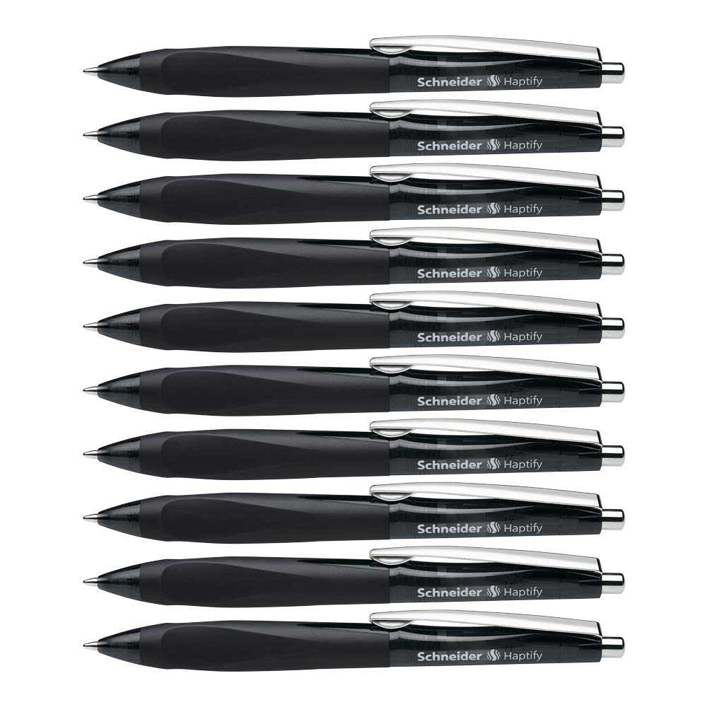 Schneider Haptify Ballpoint Pens M, Box of 10#colour_black