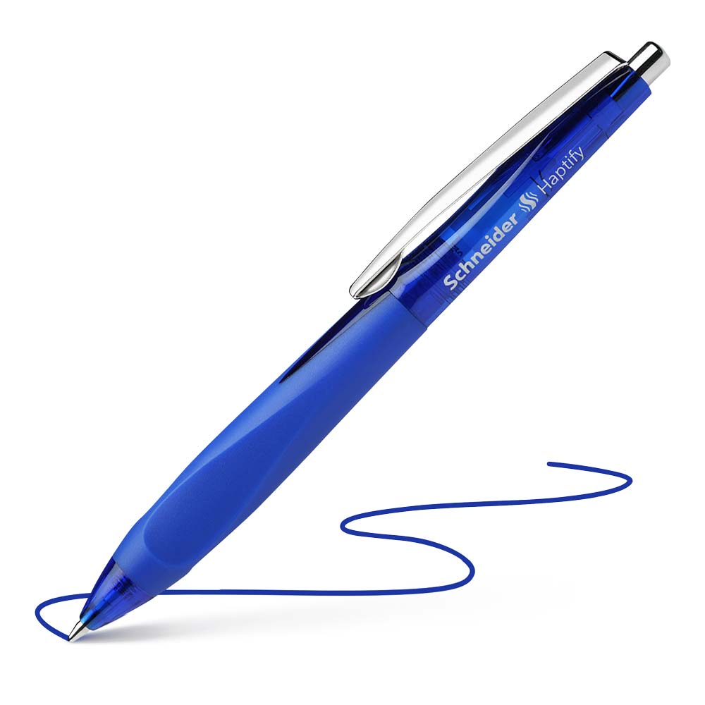 Schneider Haptify Ballpoint Pens M, Box of 10#colour_blue