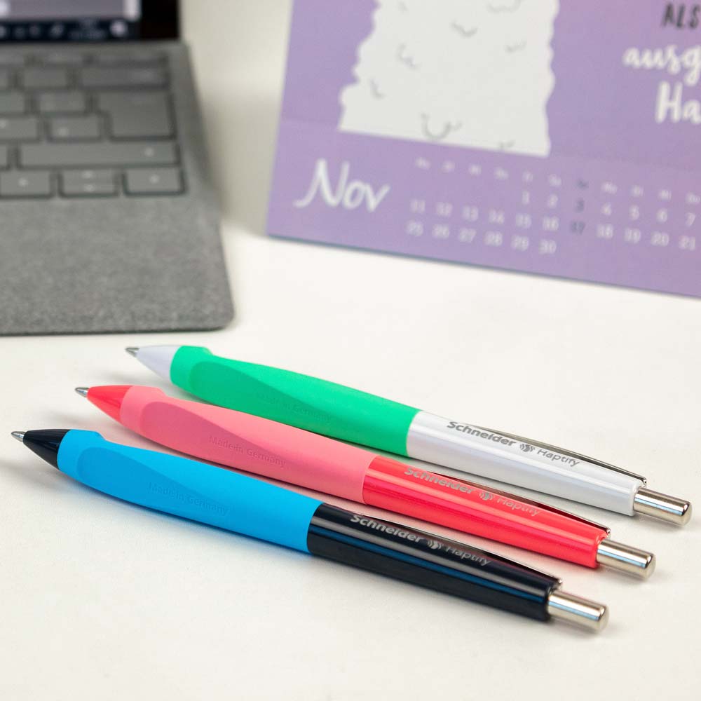 Schneider Haptify Ballpoint Pens M, Box of 10#colour_blue