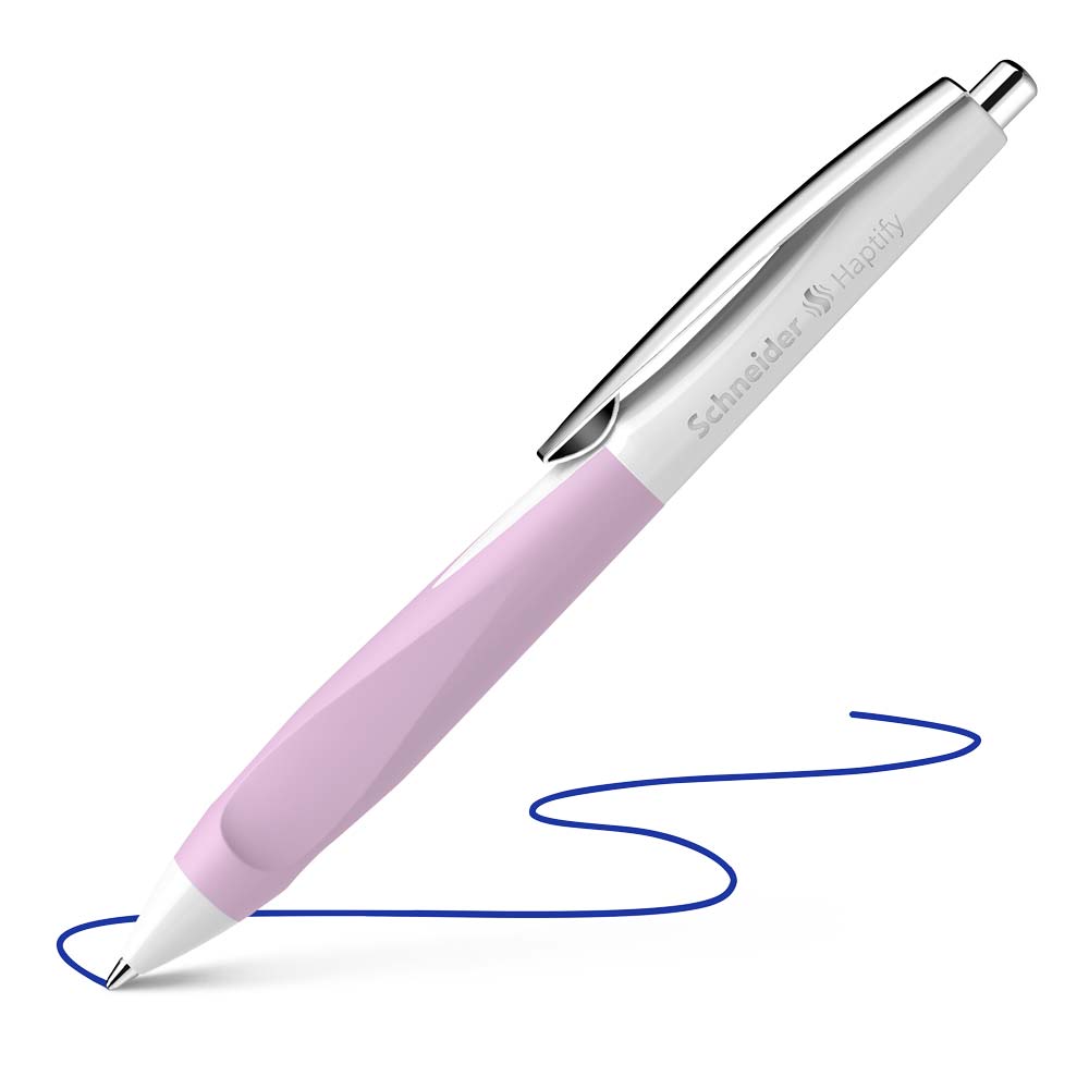 Schneider Haptify Ballpoint Pens M, Box of 10#colour_white-lilac