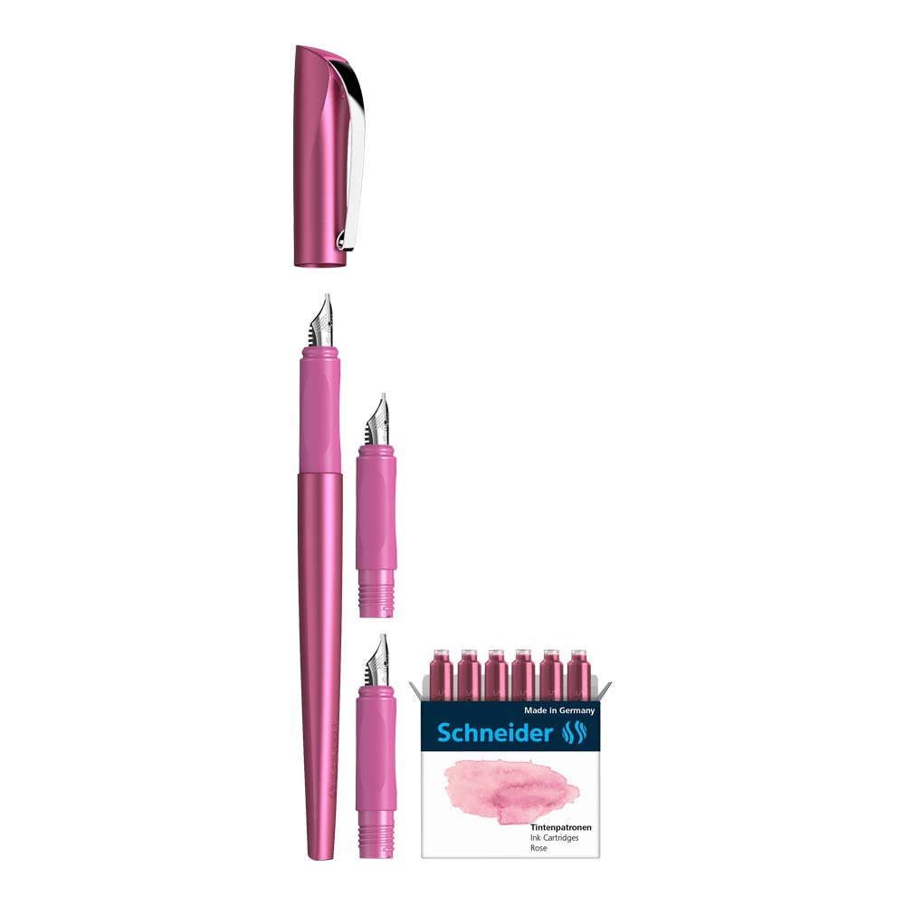 Stylo à plume pour calligraphie Callissima, Rose Métallique - Coffret cadeau, 143809