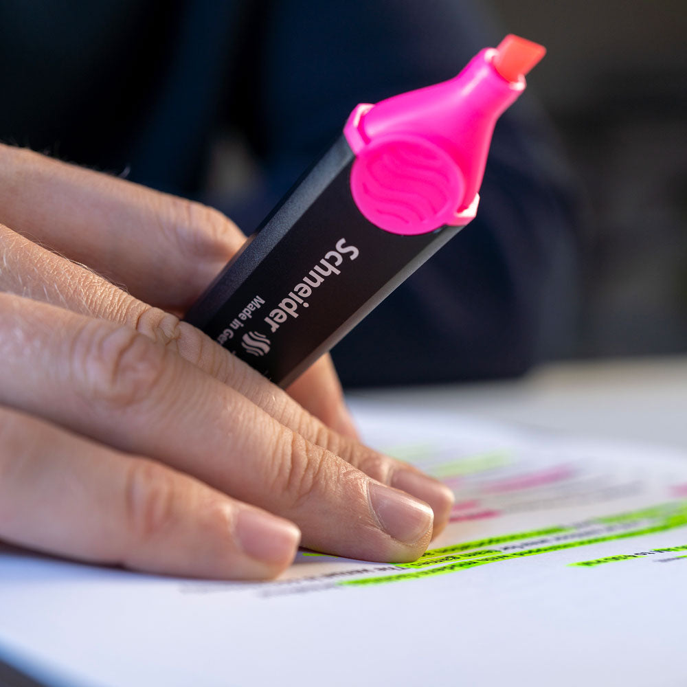 Job Highlighters, Wallet 4 pieces - Assorted