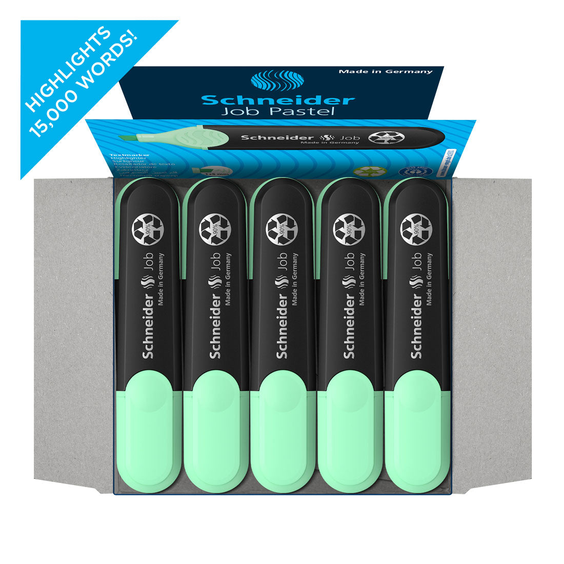 Job Pastel Highlighter, Box of 10un.#ink-colour_mint