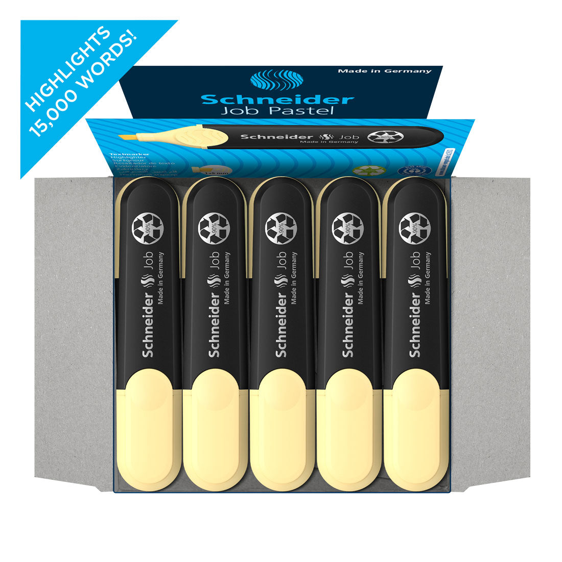 Job Pastel Highlighter, Box of 10un.#ink-colour_vanilla