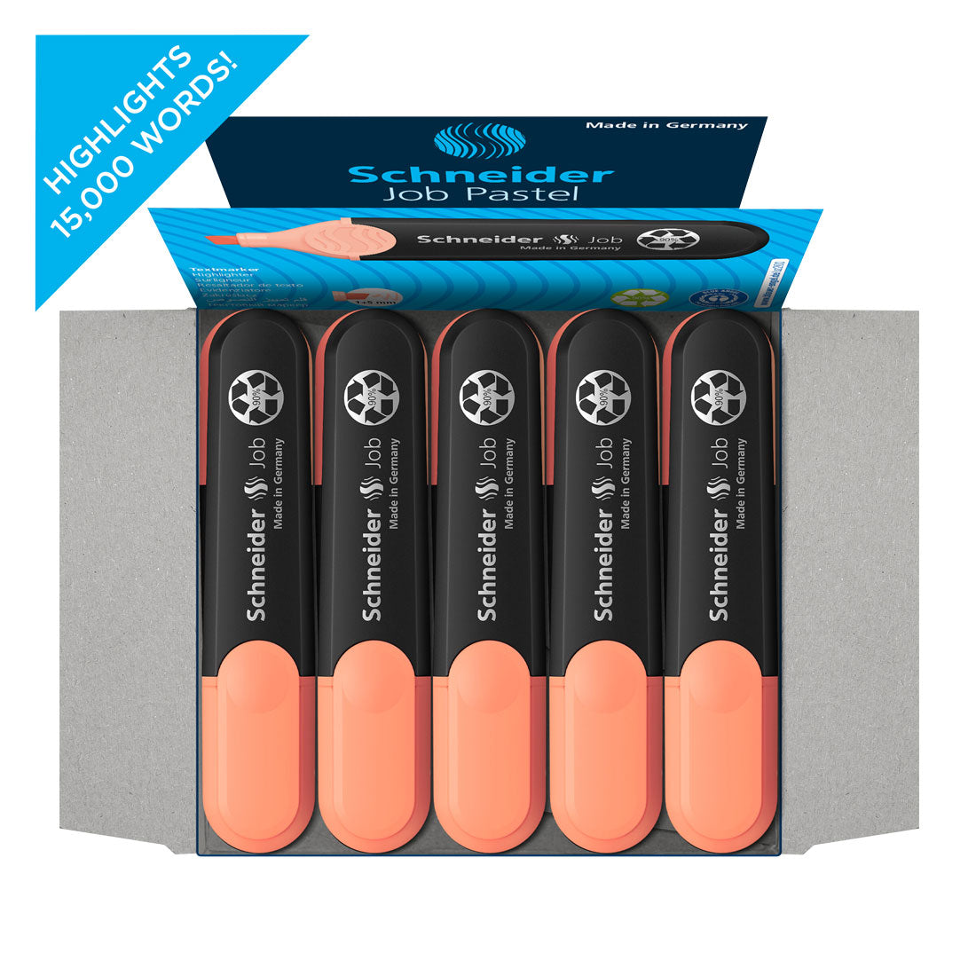 Job Pastel Highlighter, Box of 10un.#ink-colour_peach