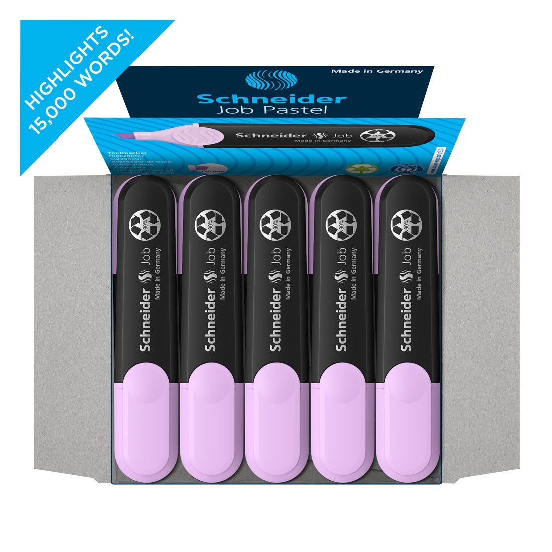 Job Pastel Highlighter, Box of 10un.#ink-colour_lavender