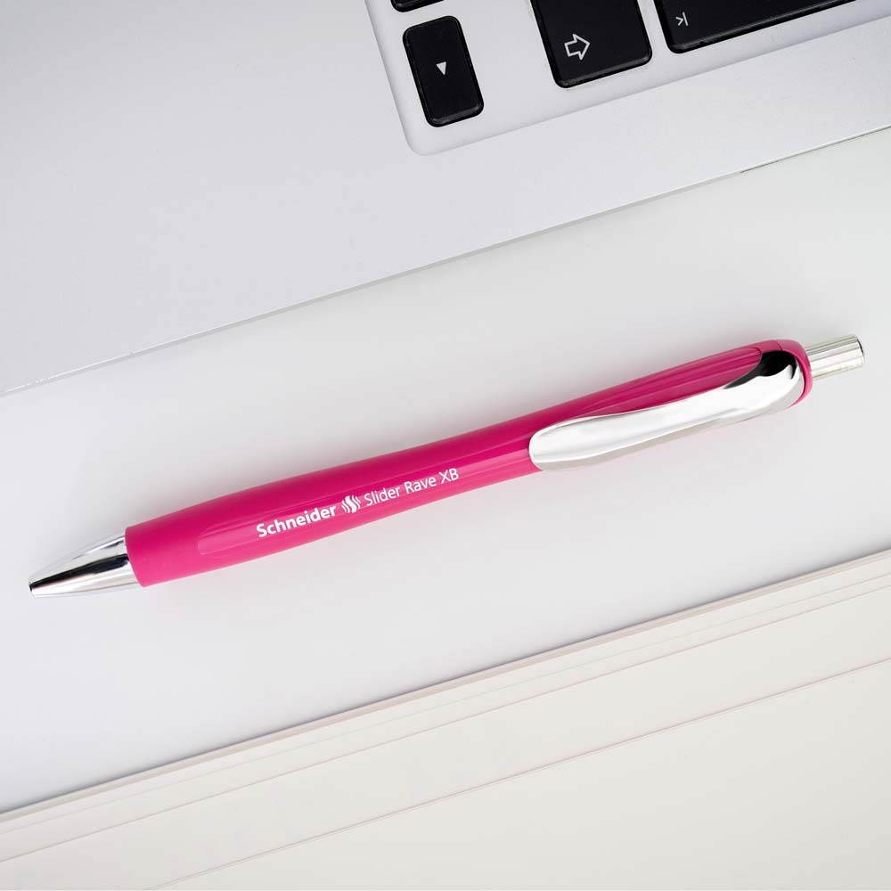 Schneider Rave Ballpoint Pen XB#colour_power-pink