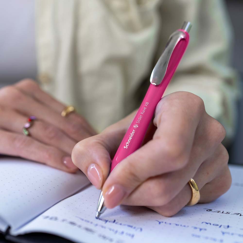 Schneider Rave Ballpoint Pen XB#colour_power-pink