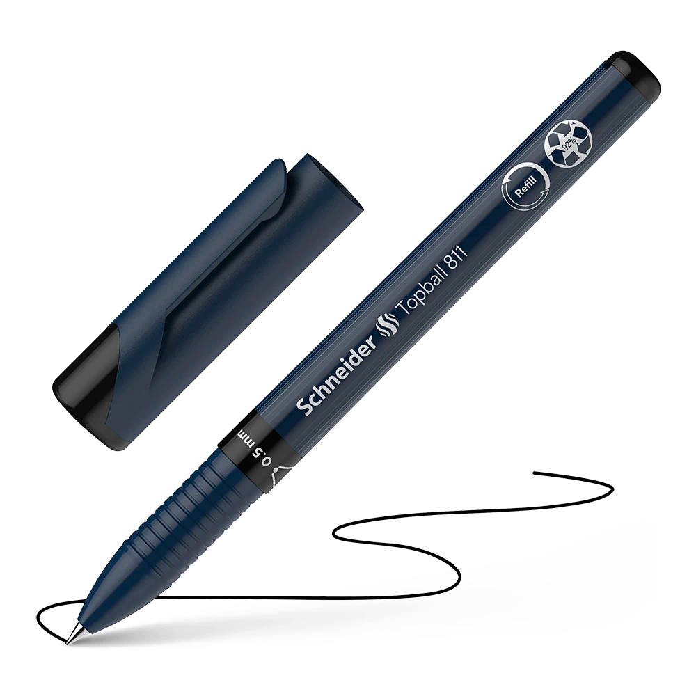 Topball 811 Rollerball 0.5mm, Box of 10#ink-colour_black