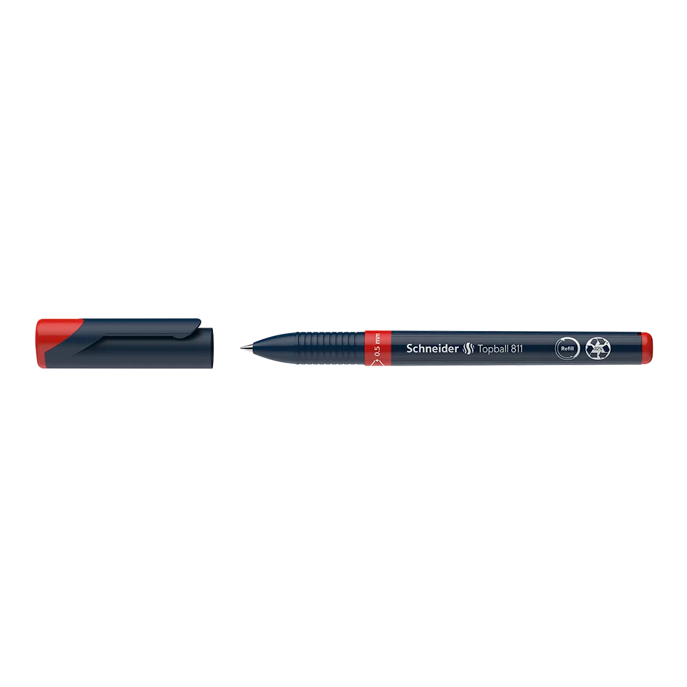 Topball 811 Rollerball 0.5mm, Box of 10#ink-colour_red