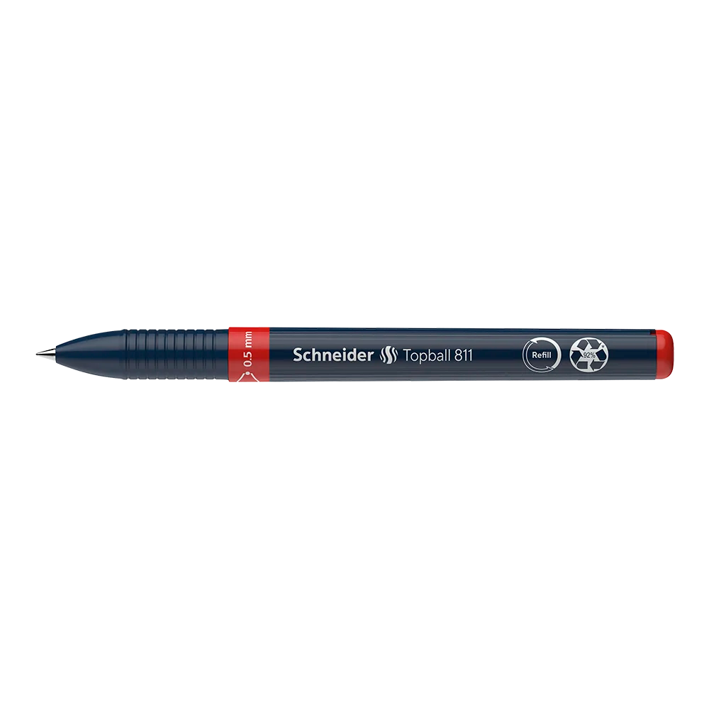 Topball 811 Rollerball 0.5mm, Box of 10#ink-colour_red