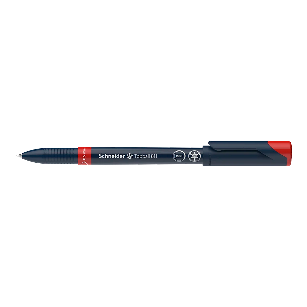 Topball 811 Rollerball 0.5mm, Box of 10#ink-colour_red