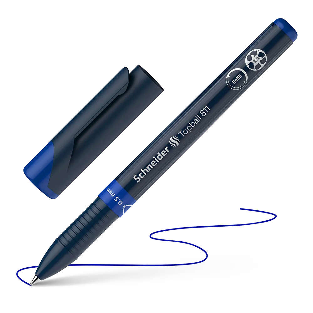 Topball 811 Rollerball 0.5mm, Box of 10#ink-colour_blue